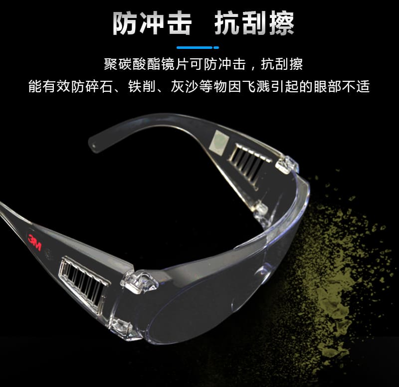 3M 1611HC 访客防护眼罩 （透明镜片、防刮擦、防紫外线）